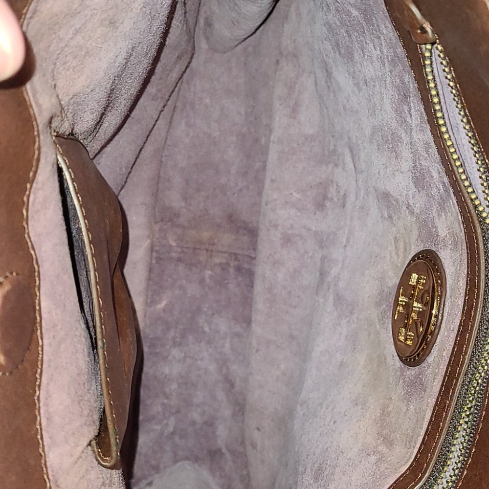 Tory Burch Brown Leather Saddle Shoulder Bag - Picture 5 of 10